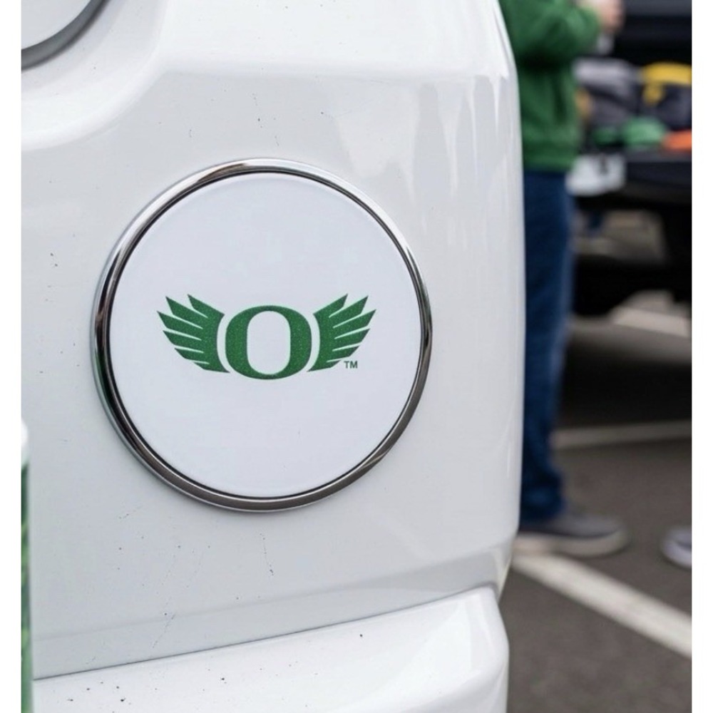 Oregon Ducks Winged O Car Emblem 2.75 Adhesive Decal Laptop Sticker Fanatic New
